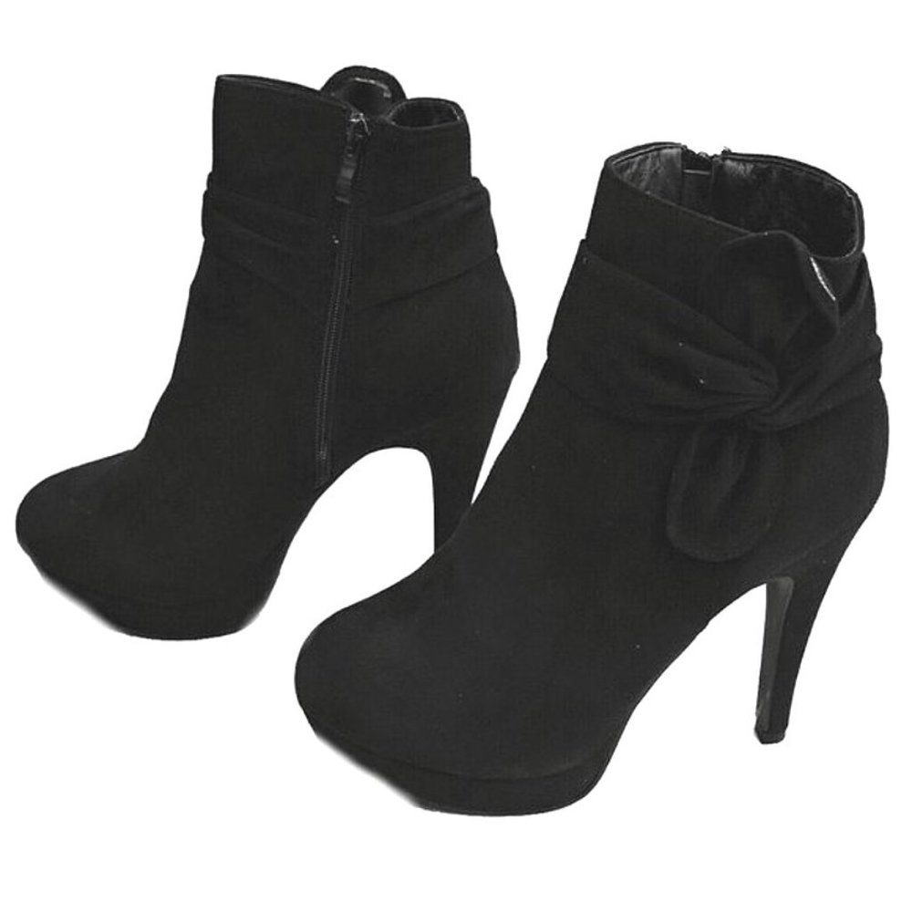 Top Moda Khole-8 High-Heels Platform Bow Bootie